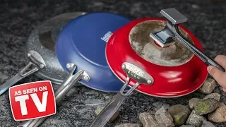 As Seen On TV Frying Pans TESTED! (Red Copper, Blue Diamond, GraniteRock)