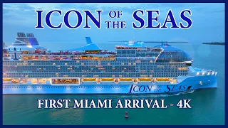 Icon of the Seas FIRST Miami Arrival - 4K