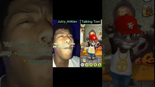 Talking Tom and Juicy_ankles sing Snow man 💀#shorts