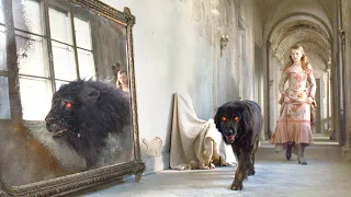 طفلة بتلاقي كلب أسود غريب، لكن صورته في المراية بيكون وحش مرعب Secret of Moonacre