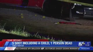 5 shot including a child, 1 person dead in Sweetwater