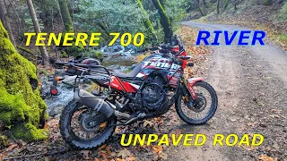 Unpaved road by the river / Yamaha Tenere 700 / Dec 2023
