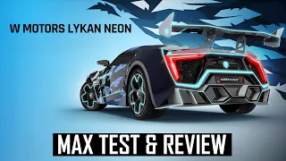 Max Test & Review - W Motors Lykan Neon Edition | Asphalt 9 Legends