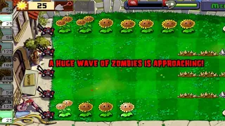 WALL-NOT ATTACK  COMPLETE ZOMBOTANY WITHOUT USING WALL-NUTS, TALL-NUTS OR PUMPKINS.