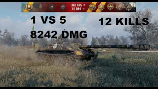 WoT Ace Tanker: WZ-120-1G FT, 12 KILLS, Studzianki, Standard Battle