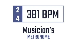 381 BPM - 2/4 - Metronome