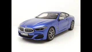 BMW M850I 2019 blau metallic Modellauto 1:18 Norev