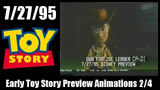 |TOY STORY| Early Preview Footage Comparison 2/4