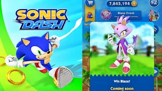 Sonic Dash - Blaze New Character UPDATE Event All Bosses Zazz Eggman All Characters Unlocked