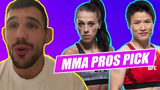 MMA Pros Pick ✅ Joanna Jędrzejczyk vs. Weili Zhang - Part 1 👊 UFC 275