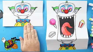 How to Draw Killer Klowns from Outer Space Surprise Fold