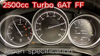 (2020y)  MAZDA6 wagon 25T , acceleration test.Japan specification .2.5L turbo 6AT.227HP