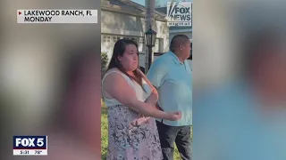 Brian Laundrie’s sister confronts protesters outside home | FOX 5 DC