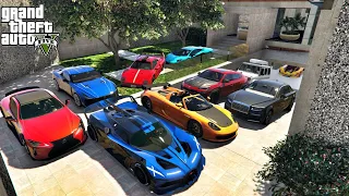 GTA 5-JIMMY'S RICH LIFE STEALING SUPERCARS LAMBORGHINI F40 GTR(2021) FROM SECRET MANSION|GAMEPLAY#85