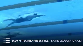 Katie Ledecky Dominates in 1500m Freestyle | Kick Timing Highlights!
