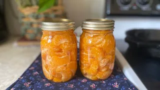 Canning CUTIES 🍊💙| Water Bath Canning Mandarin Oranges (easy)