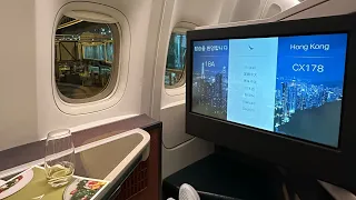 Review of Cathay Pacific Business Class from Melbourne to Hong Kong