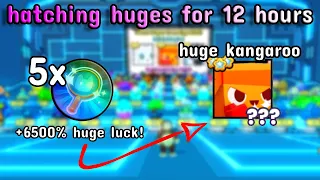 Hatching BEST EGG With 5x 6500% HUGE Luck For 12 Hours To Get Huges  Pet Sim 99(Huge Pet Giveaway)