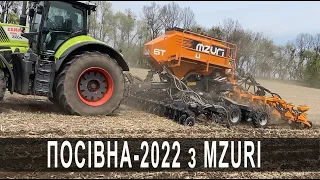 Посів соняшнику сівалкою Mzuri Pro-Til 6T Select з адаптерами точного висіву Mzuri Xzact