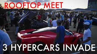 SHUTTING DOWN AN UNDERGROUND CAR MEET WITH 3 HYPERCARS