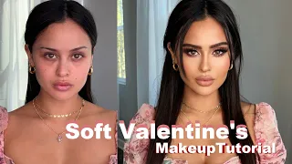 Easy Soft Glam Valentine's Makeup Tutorial | Christen Dominique