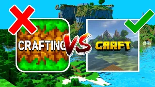 CRAFTING AND BUILDING VS CRAFTSMAN: RRALISTIC CRAFT - GAME COMPARISON