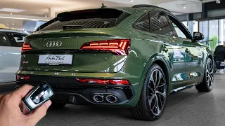 2023 Audi SQ5 Sportback TDI (341hp) in District green metallic - Sound & Visual Review!