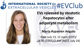 María Azparren Angulo: EVs released by steatotic hepatocytes alter adipocyte metabolism