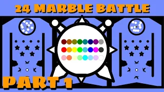 24 Marble Race Battle Special : PART 1 (by Algodoo)