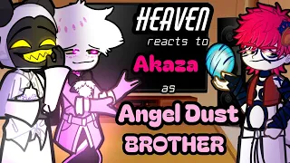 Hazbin Hotel Heaven reacts to Akaza as Angel Dust brother ❤️🙏Gacha Hazbin Hotel reacts Demon Slayer