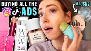 Testing Every Beauty Product that Instagram & TikTok MADE ME BUY