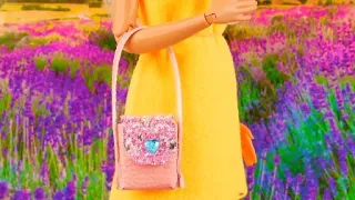 DIY handmade, mini cosmetic bag for Barbie dolls, storage bag / 𝐑𝐞𝐬𝐢𝐧 𝐌𝐢𝐧𝐢𝐚𝐭𝐮𝐫𝐞 𝐃𝐈𝐘𝐬 | 𝐓𝐮𝐭𝐨𝐫𝐢𝐚𝐥