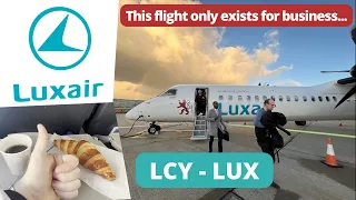 Don't Make this Mistake!!! Trip Report | Luxair Economy LCY to LUX | Dash 8 / Q400