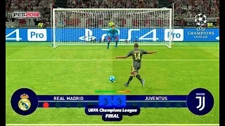 PES 2019 | Real Madrid vs Juventus | Final UEFA Champions League | Penalty Shootout | PC