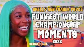 SHELLY ANN FRASER PRYCE FUNNIEST WORLD CHAMPIONSHIP MOMENTS | DEXTAZLAB