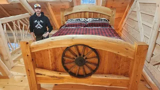 Rustic Bed Build! + Strange Coyote Sightings near the Cabin / Ep109 / Outsider Cabin Build