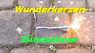 Wunderkerzen Zündschnur - Tutorial + Test