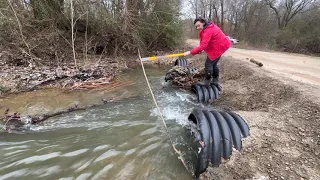 multiple culvert unclogging 1/25/23