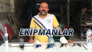 OTOMOTİV BOYACI USTASININ KULLANDIĞI EKİPMANLAR