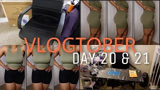 VLOGTOBER 20 & 21 | New Chairs, Nail Area + SHEIN Try On Haul | LanaMor