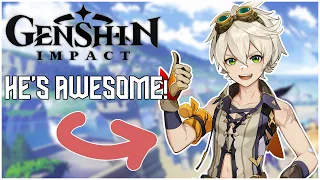 MY MOM REACTS TO GENSHIN IMPACT CHARACTERS!