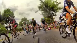 Crash at 2016 Bicycle Escape Criterium Category 3 Race