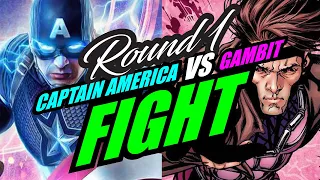 Round 1: Captain America Fight Gambit (Avengers vs X-Men)