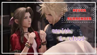 ff7remke • cloud and aerith 🌷✨ never surrender ✨🌷 「gmv」