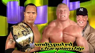 The Rock VS Brock Lesnar Summer Slam 2002