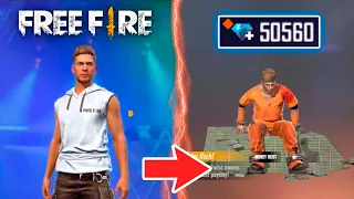 FREE FIRE new account to *PRO* gift in 5 min - look how it became😱🔥