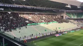 ASSE VS TOULOUSE  " L'ENTRÉE DES ULTRAS ET GROSSE AMBIANCE - MAGIC FANS & GREEN ANGELS "