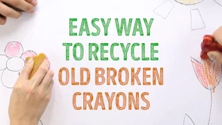 Amazing life hack; how to recycle old crayons l 5-MINUTE CRAFTS