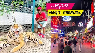 EP🇹🇭7 Tiger Park Pattaya | walking street pattaya | Thailand Malayalam Travel Vlog | Pattaya Trip