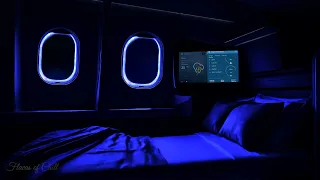 Relaxing Airplane Cabin Ambience | Fall asleep within 2 minutes | Brown Noise | Studying, Sleeping